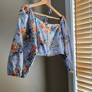 American Eagle long sleeve crop top